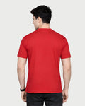 ZENOR Signature Henley T-Shirt for Men – RED Back View