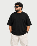 Black plus size T-shirt for men 3XL to 7XL – ZENOR