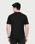 ZENOR Signature Henley T-Shirt for Men – Black Back View